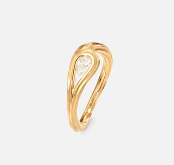 Ocean Drops Solitaire Ring 0.30 ct