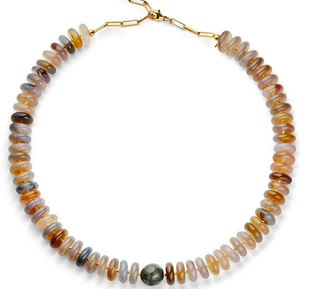 Grey Stone Necklace