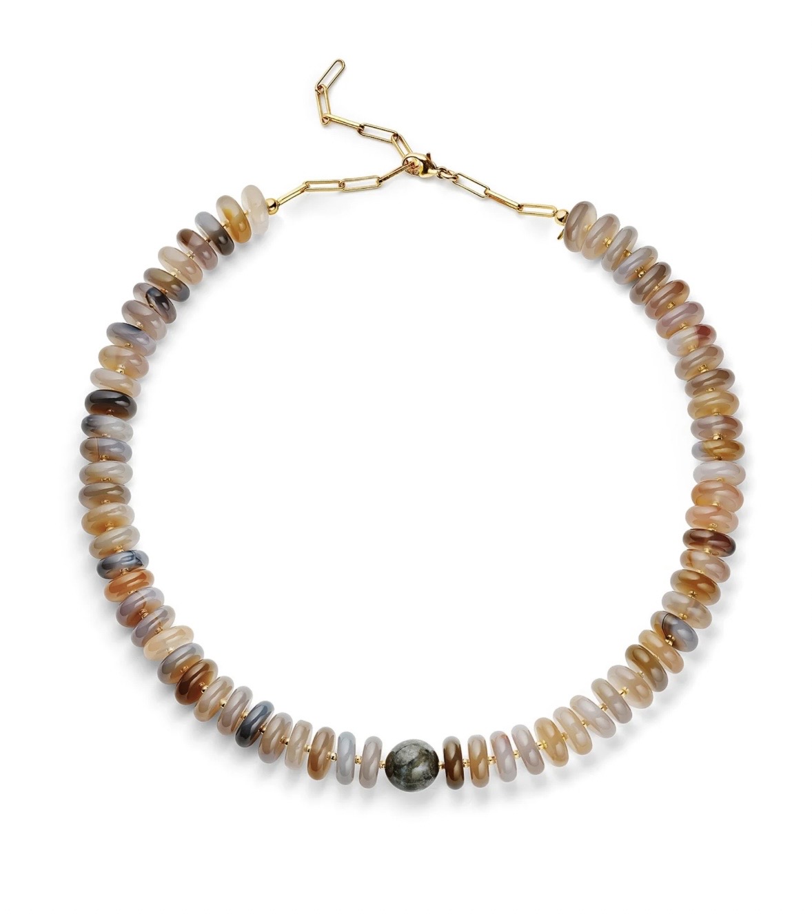 Grey Stone Necklace