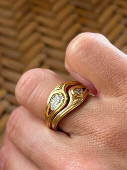 Ocean Drops Solitaire Ring 0.50 ct
