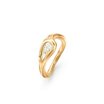 Ocean Drops Solitaire Ring 0.50 ct