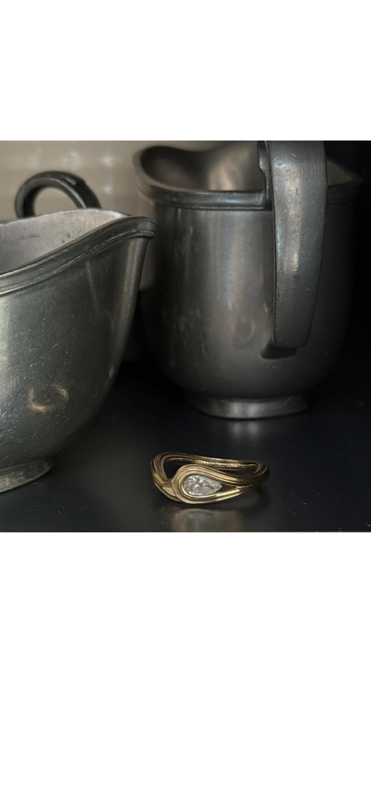 Ocean drops Solitär Ring 0,50ct - 4