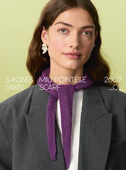 Sandnes Miu Pointelle Scarf 2607_01 (25 m st 3)