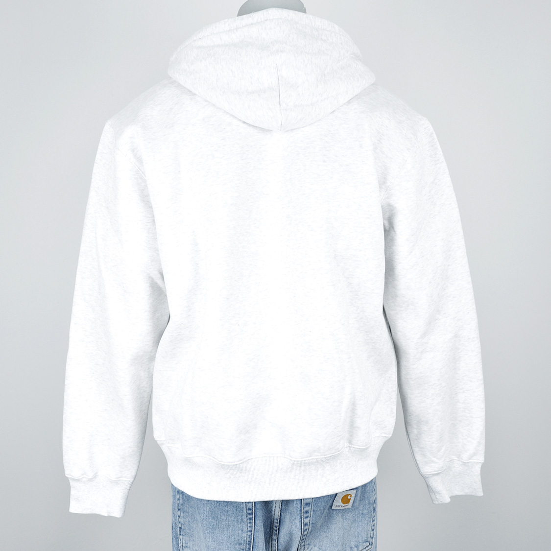 Carhartt WIP - Hooded Carhartt Sweatshirt Ash Heather / Graphite - 2