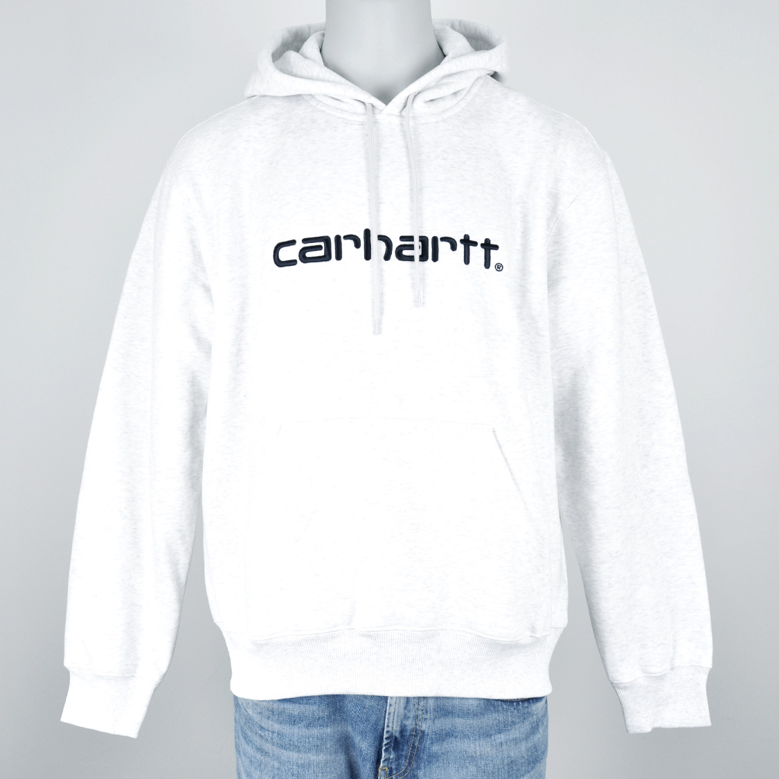 Carhartt WIP - Hooded Carhartt Sweatshirt Ash Heather / Graphite