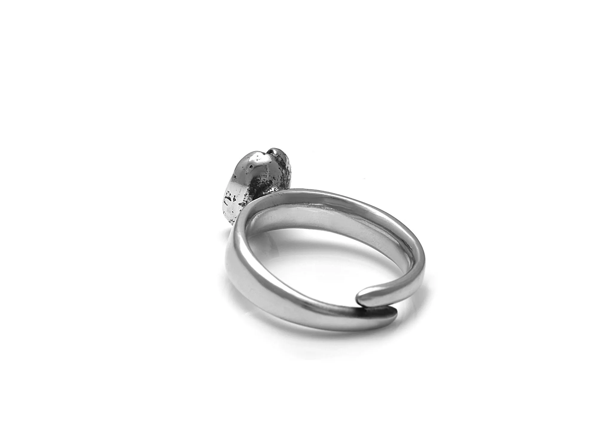 Kaffeböna Ring, Kaffe Smycke i Tenn - 4