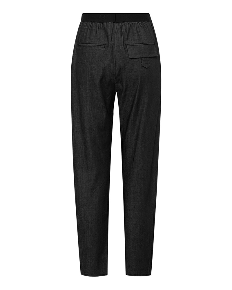 Barrelbyxa Ewa tunn gråsvart denim