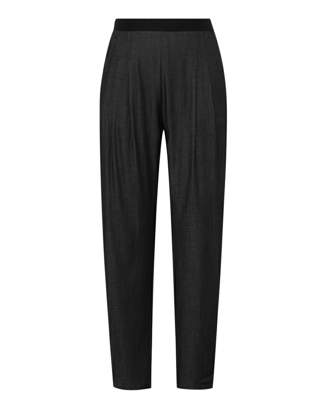 Barrelbyxa Ewa tunn gråsvart denim