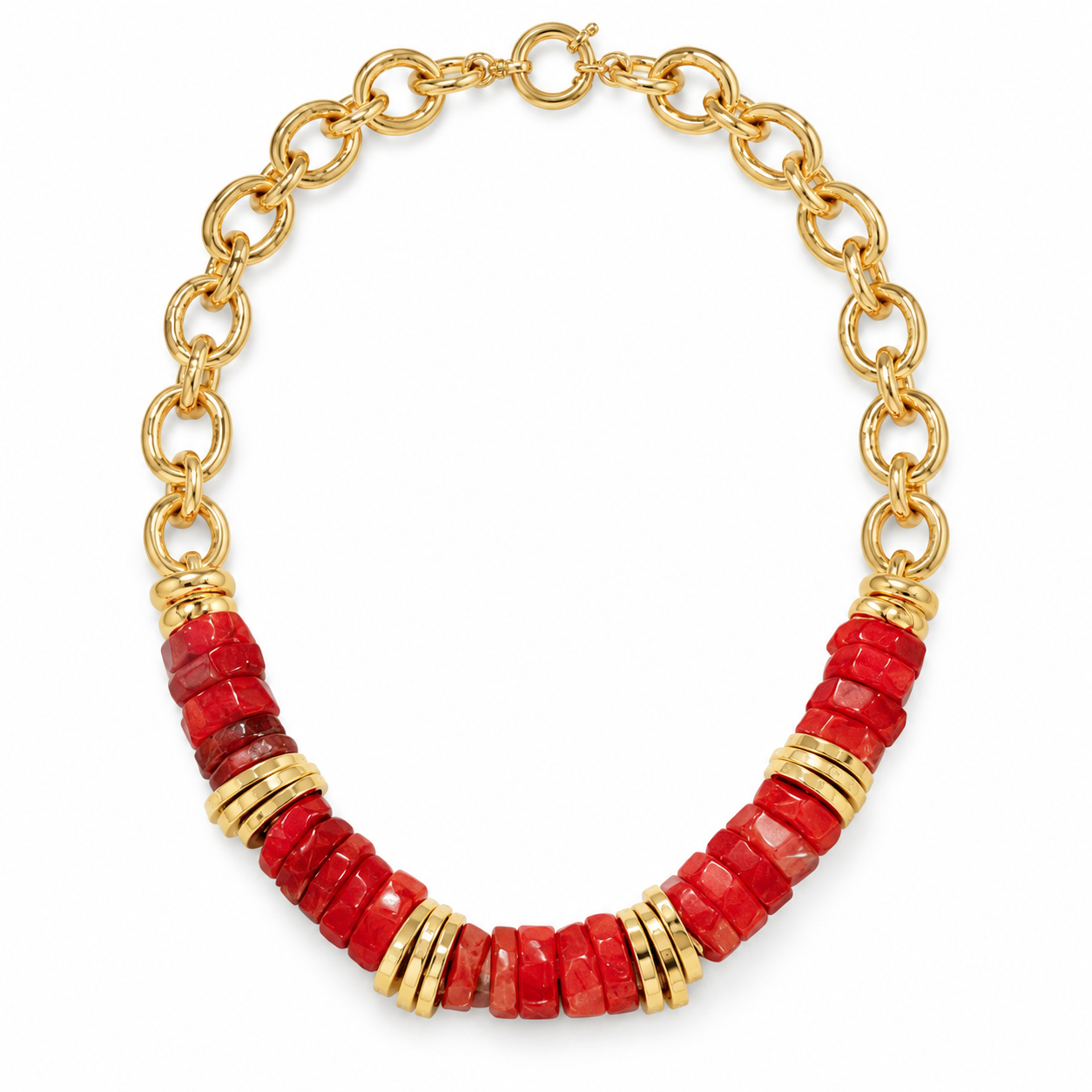 Röd Agat Halsband