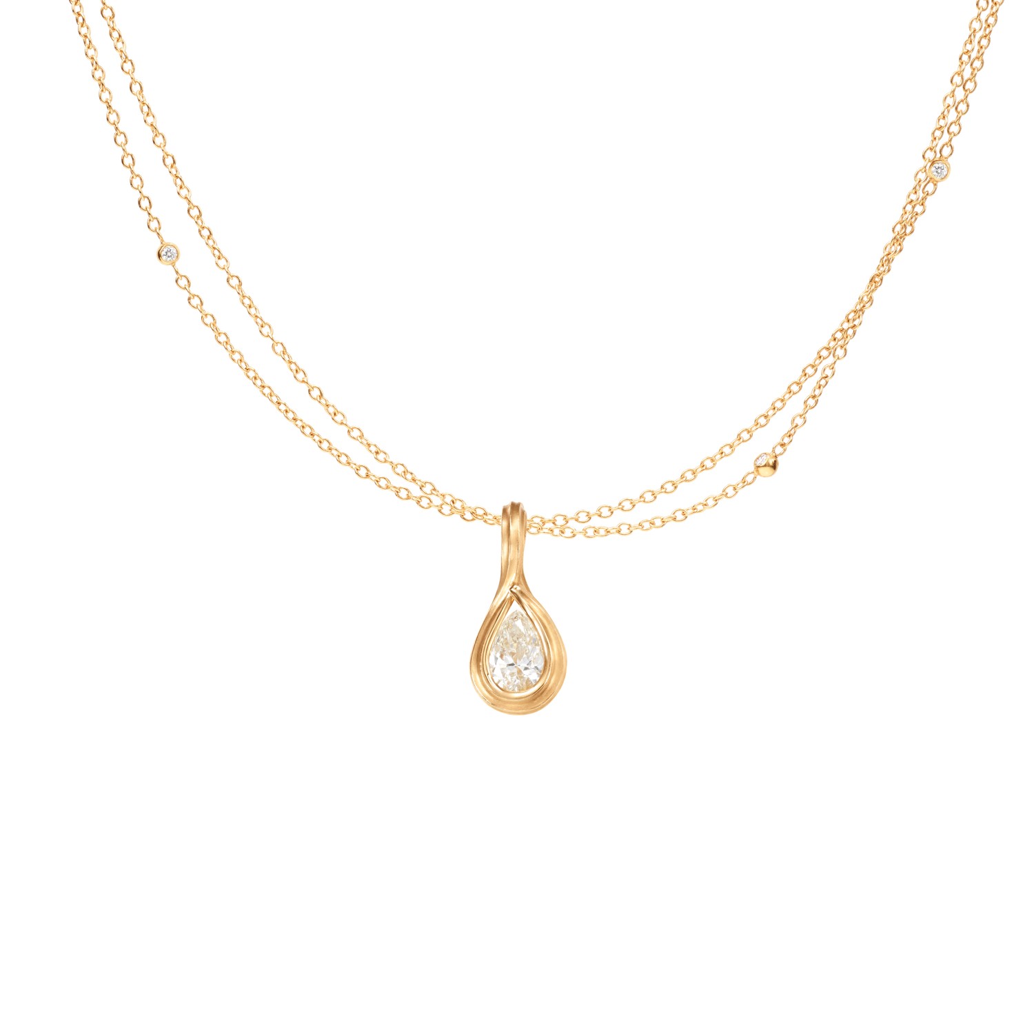 Dual Collier ankarkedja 30, 0,05ct. 45 cm