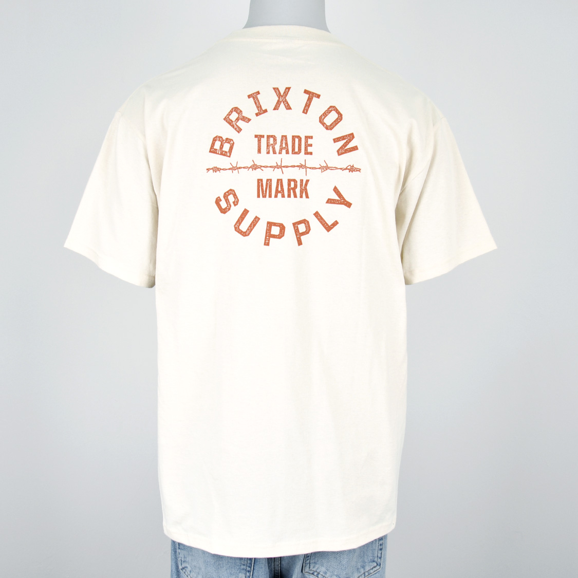 Brixton - Oath V T-Shirt Cream/Brick Red