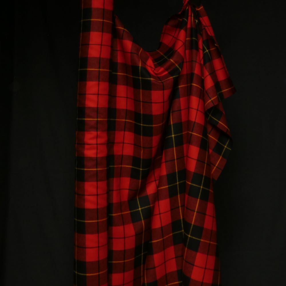 Wool Tartancheck white red yellow