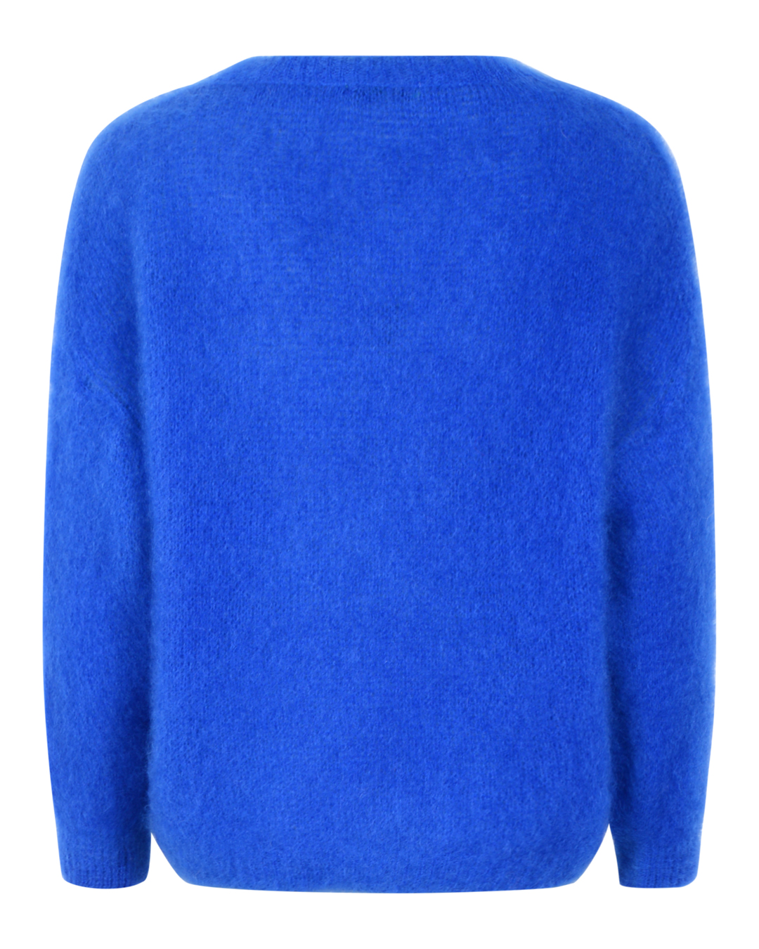 Mohairjumper Alfrida chic rundringad kornblå - 2