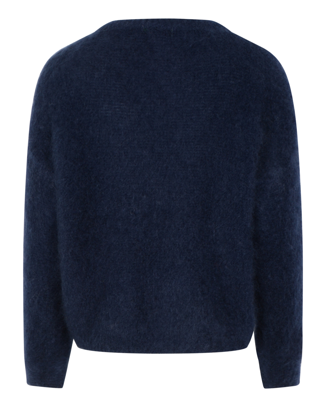 Mohairjumper Alfrida chic rundringad marinblå - 2