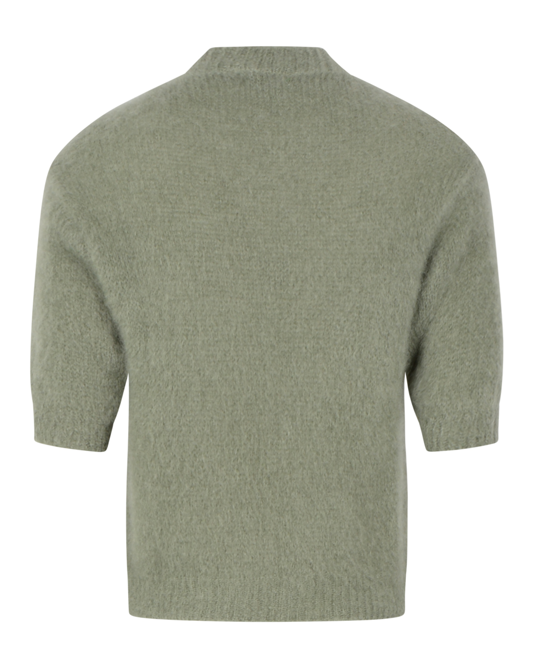 Mohairjumper Rut kort ärm khakigrön - 3