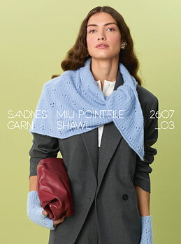 Sandnes Miu Pointelle Shawl 2607_03 (21 m struktur st 3,5)
