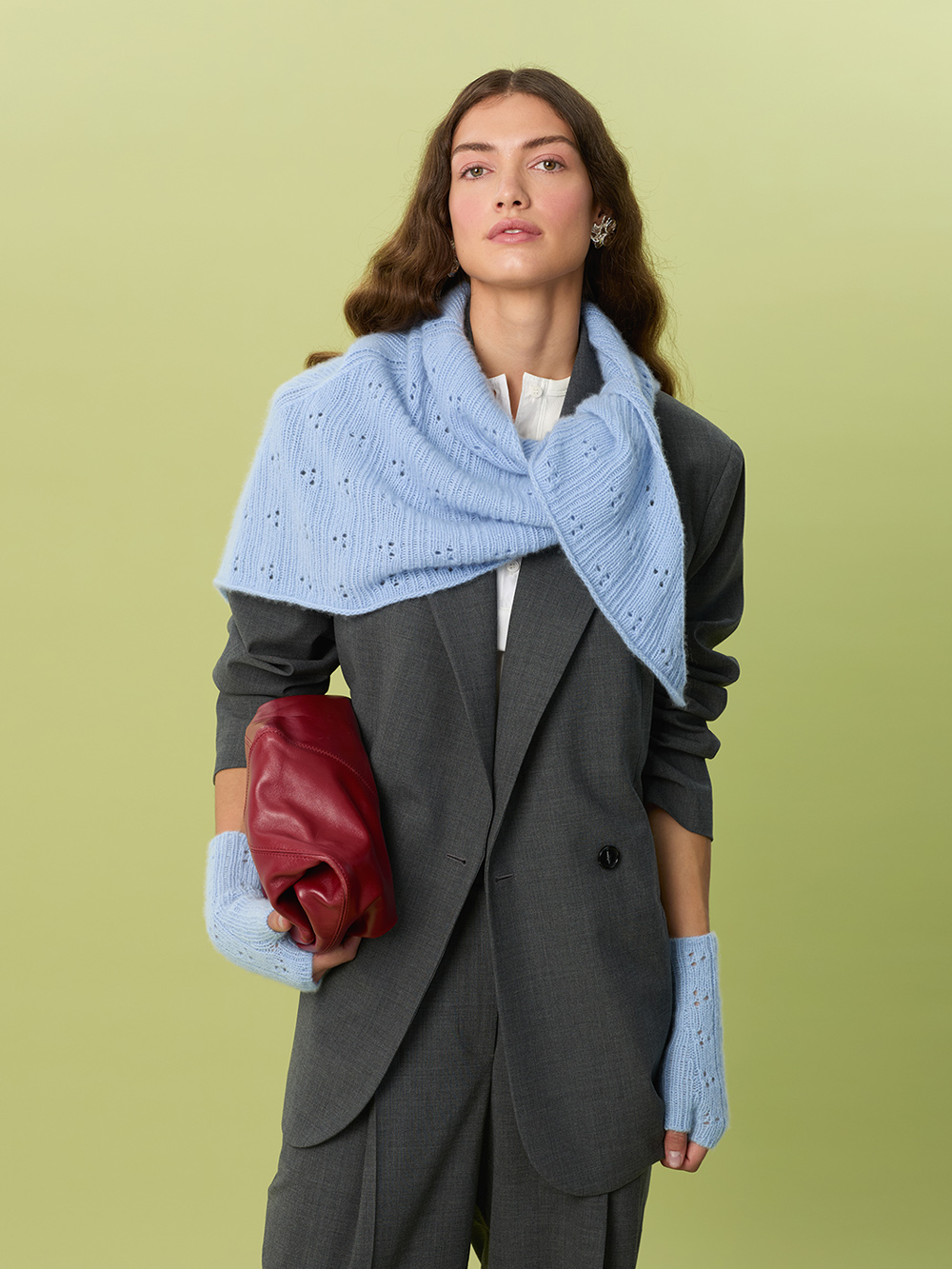 Sandnes Miu Pointelle Shawl 2607_03 (21 m struktur st 3,5) - 3