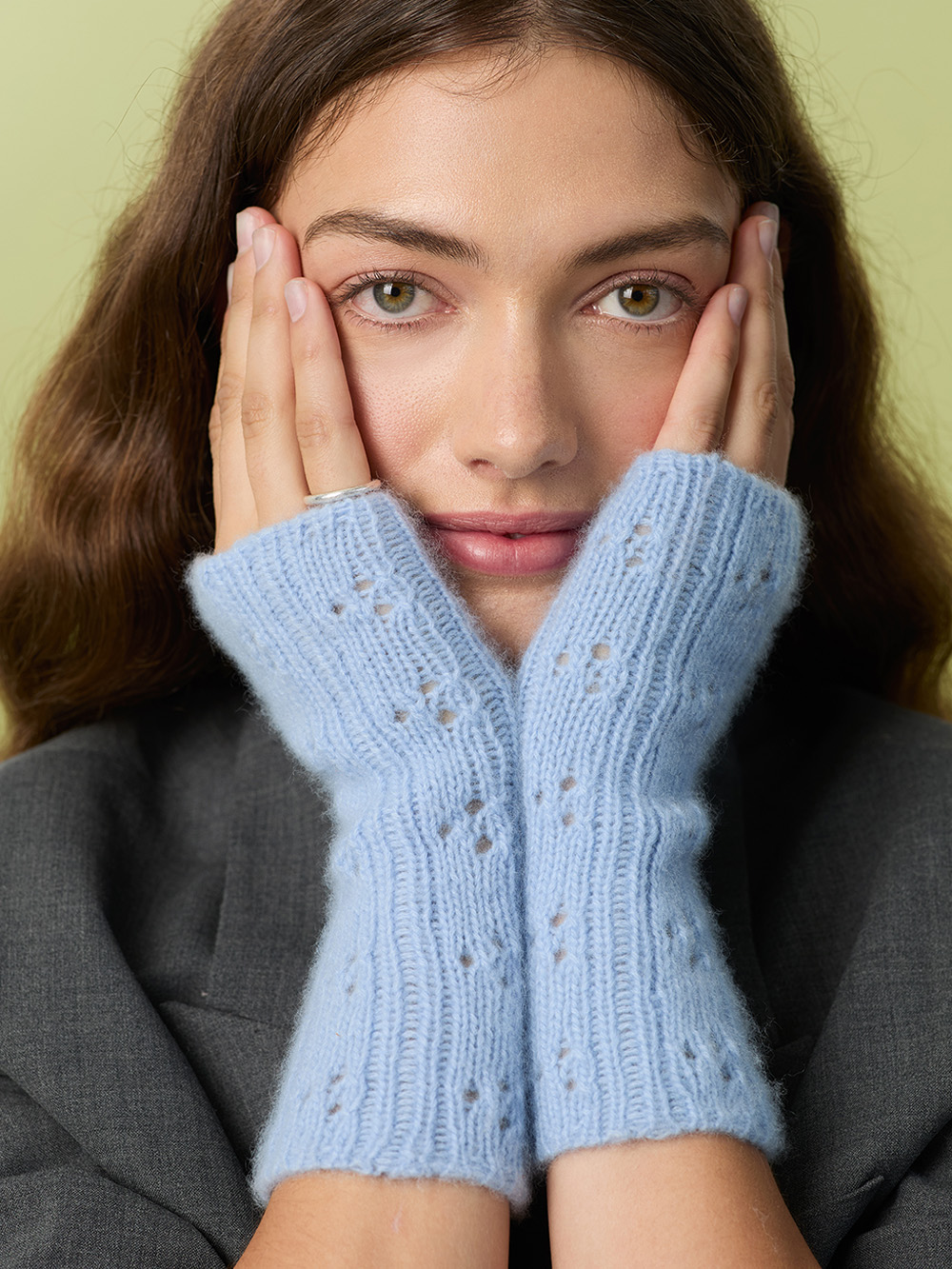 Sandnes Miu Pointelle Mittens 2607_04 (25 m struktur st 3) - 4
