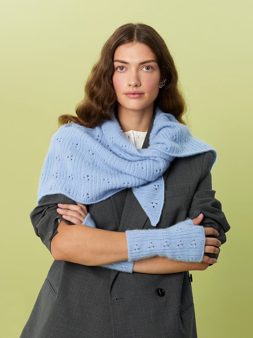 Sandnes Miu Pointelle Mittens 2607_04 (25 m struktur st 3) - 3