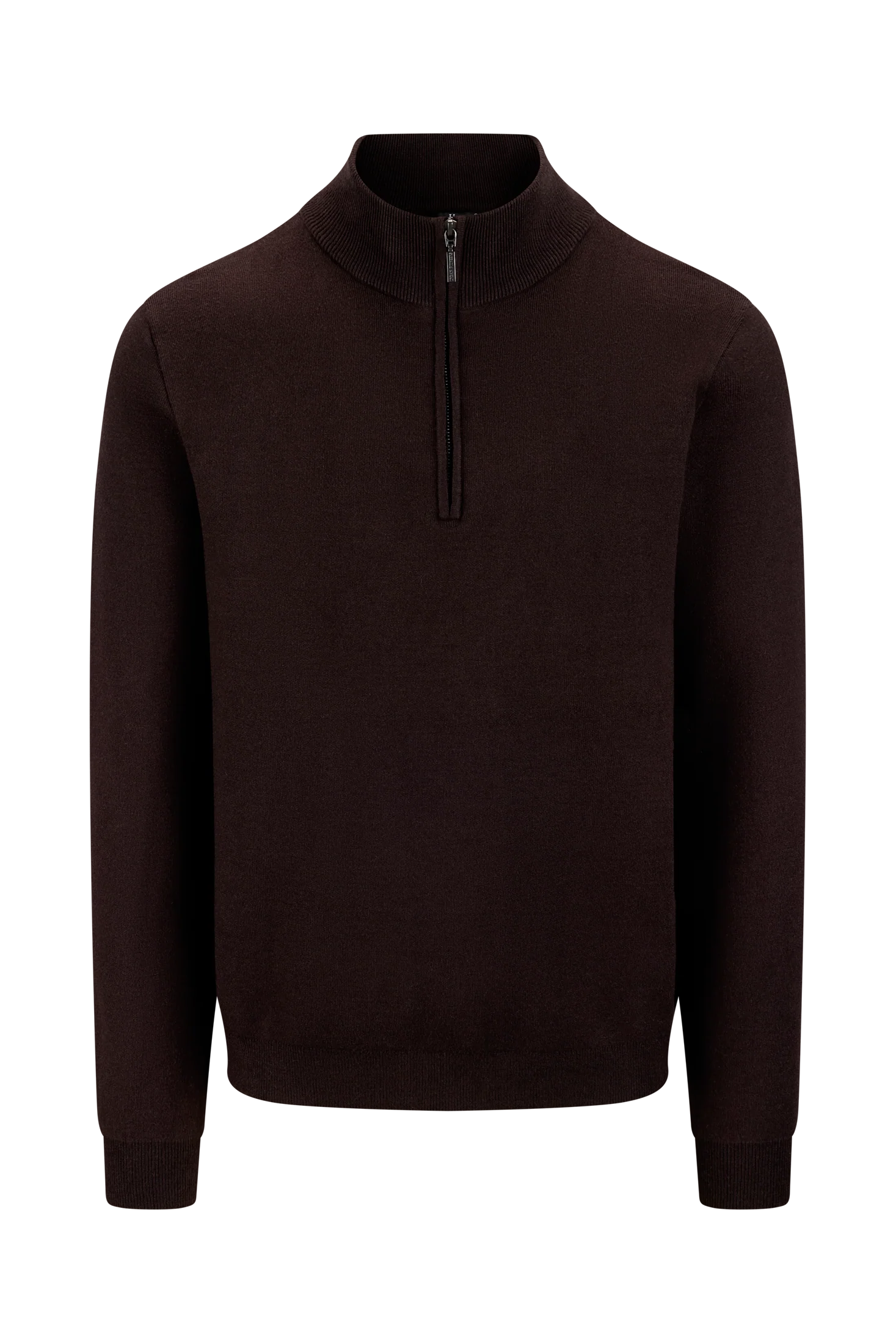 Urban Pioneers - Nathan Half Zip - Chocolate Brown