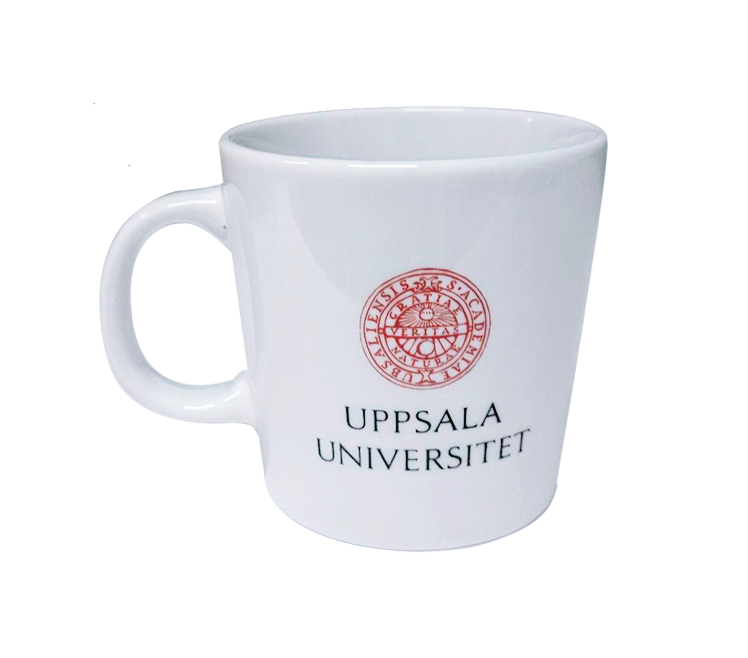 Mug with red seal, Uppsala University