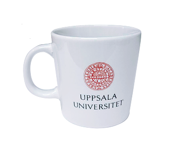 Mugg med rött sigill, 25 cl, Uppsala universitet