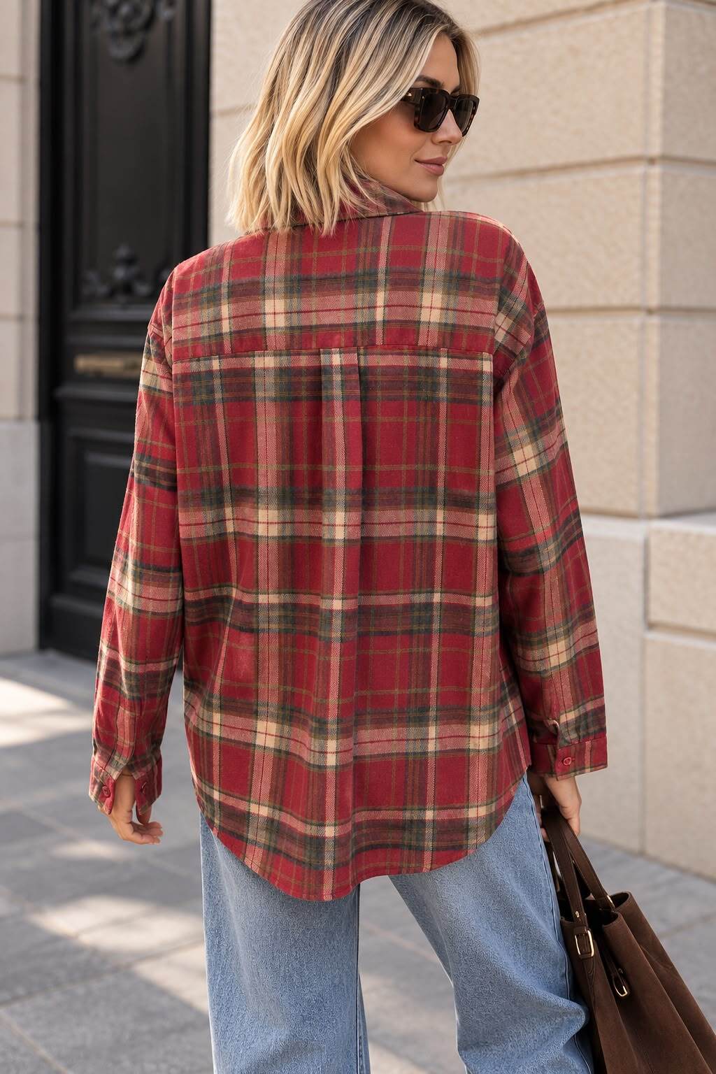 Shirt check Amour red - 2