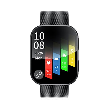 Philippe Palmer Smart Watch LP27 AMOLED Black Mesh