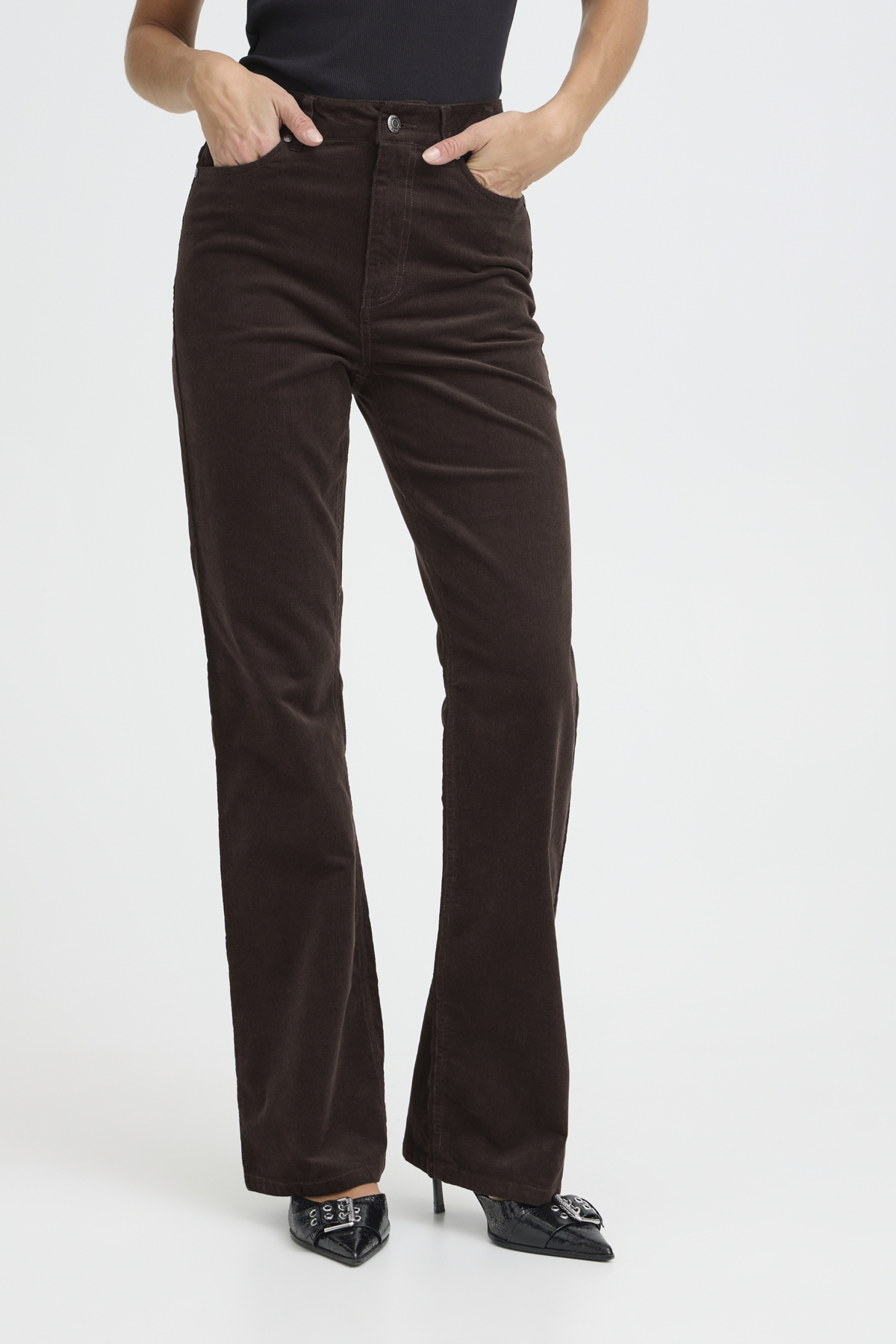 PZSALLY Bootcut manchesterbyxor högmidja