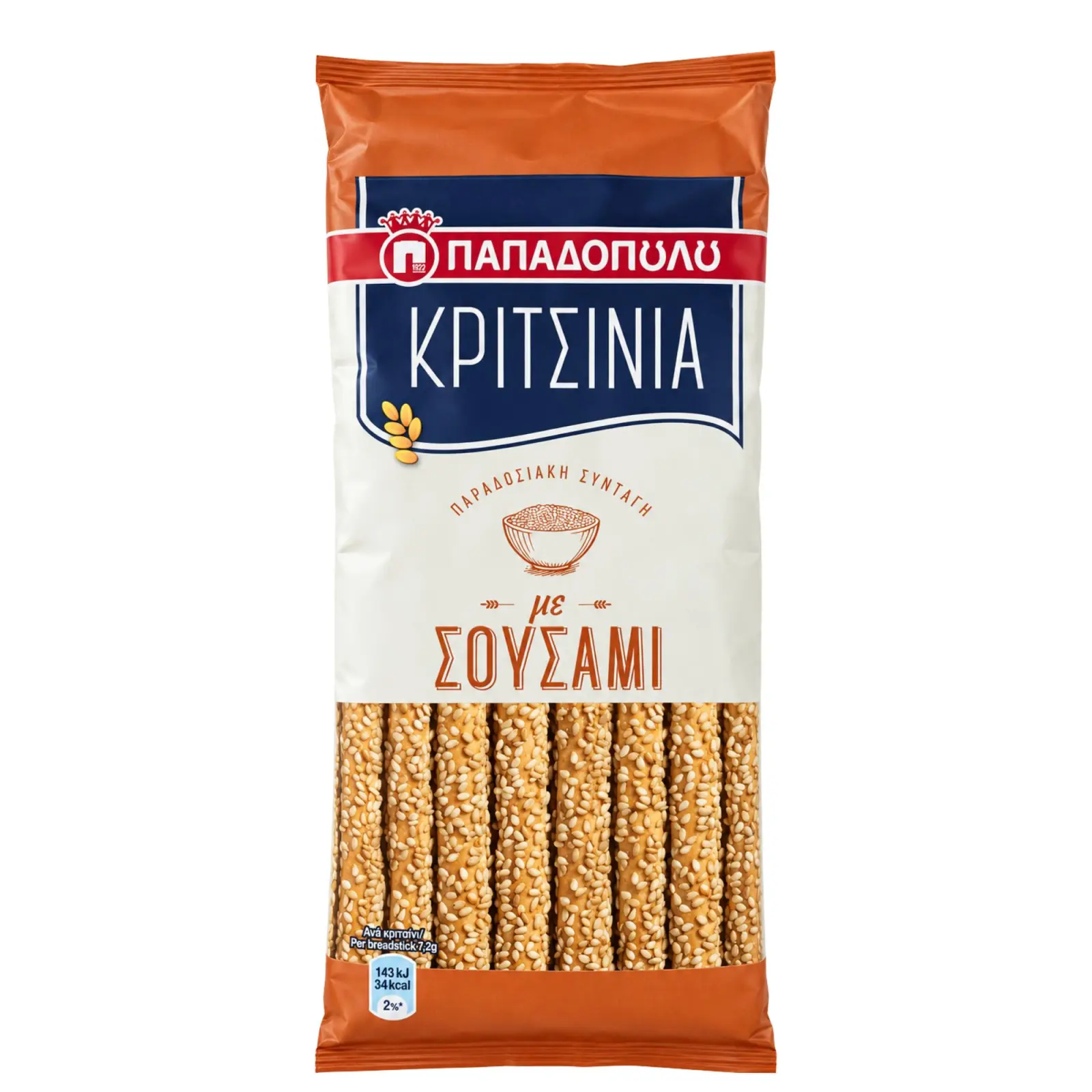 Krispiga brödpinnar med 27 % sesam 130gr