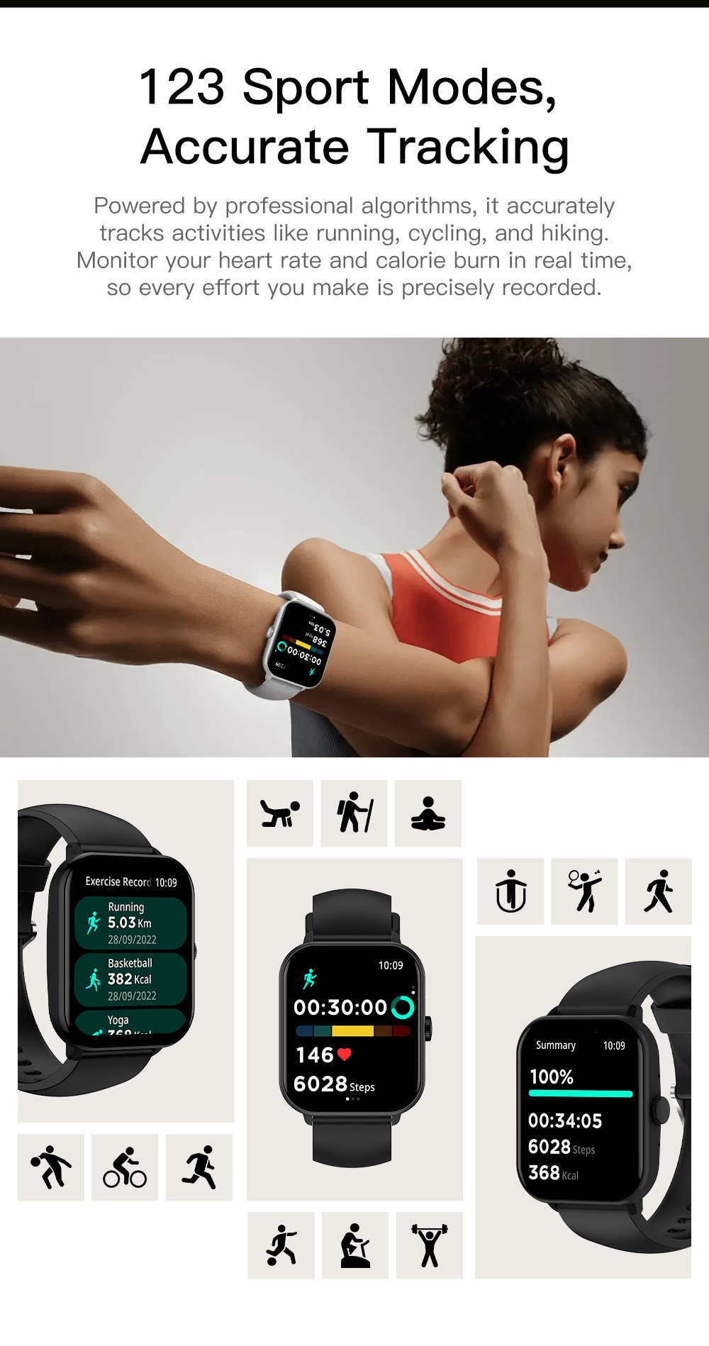 Philippe Palmer Smart Watch LP41 Black - 9