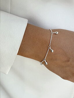 Silberarmband „Droplet Full“