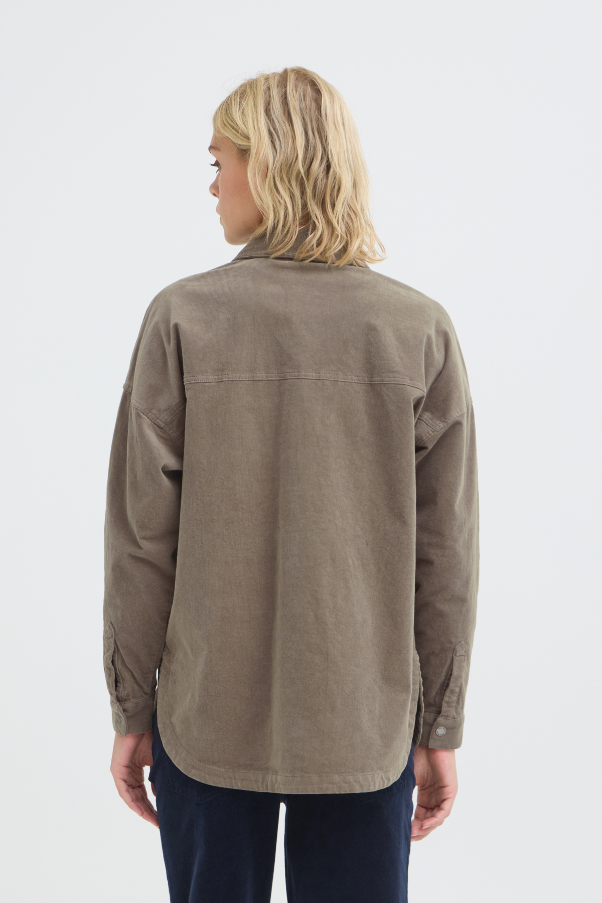 PZSALLY Manchesterskjorta Walnut