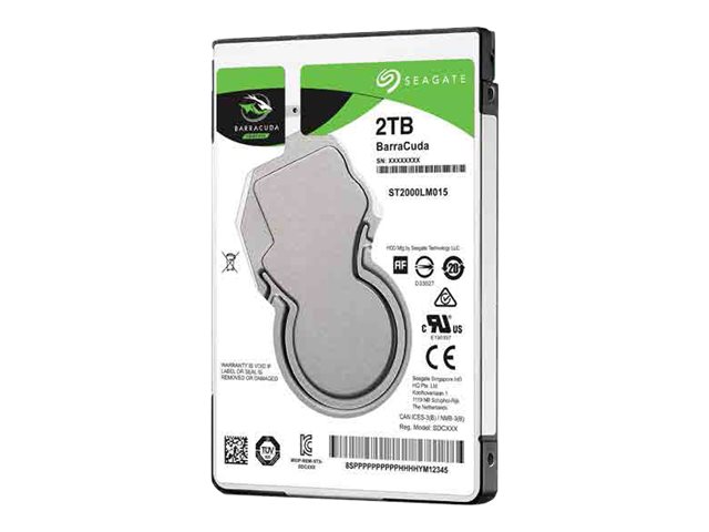 Seagate Guardian BarraCuda Hårddisk ST2000LM015 2TB 2.5 SATA-600 5400rpm