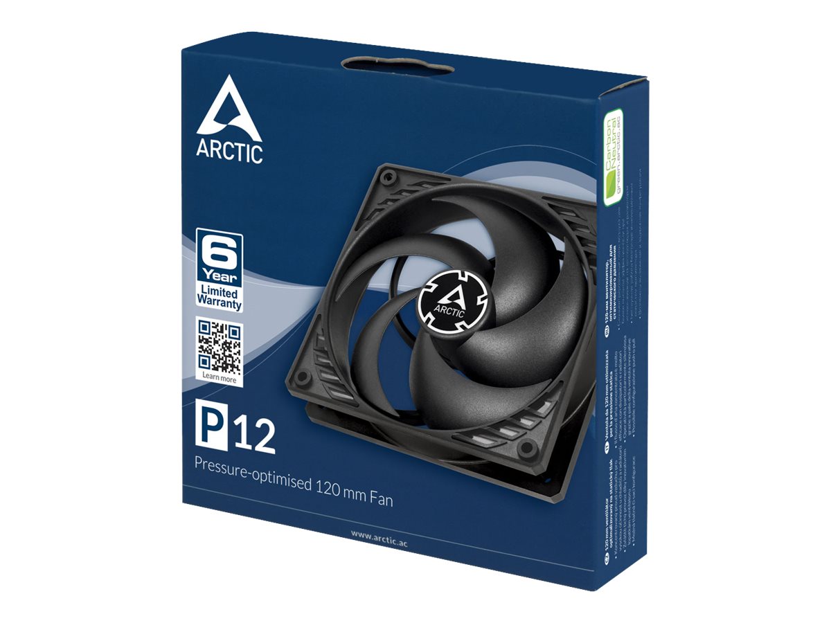 ARCTIC P12 Fan 1-pack Svart 120 mm