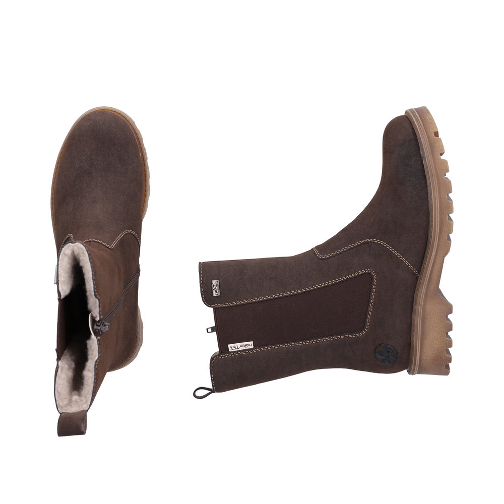 Rieker Damboots syntetmocka varmfodrad Brun - 9
