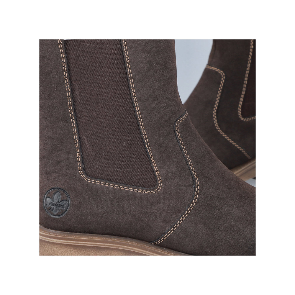 Rieker Damboots syntetmocka varmfodrad Brun - 12
