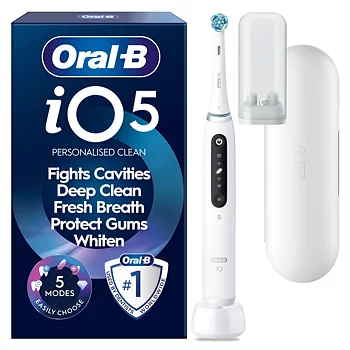 Oral-B iO5 Eltandborste (Vit)