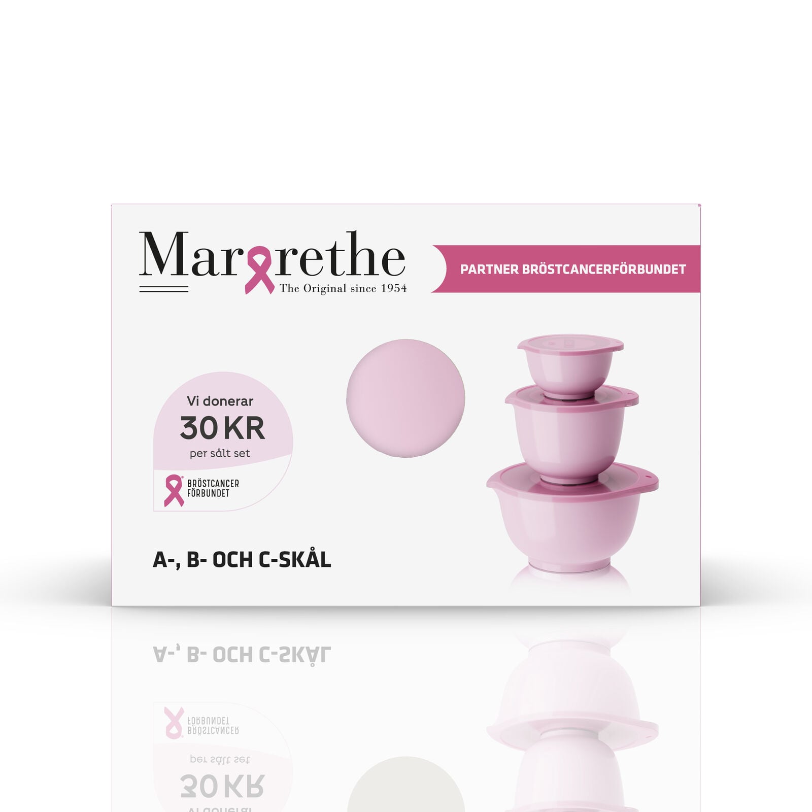 Rosti Margrethe Rosa Bandet Skålset 6-dels - 3