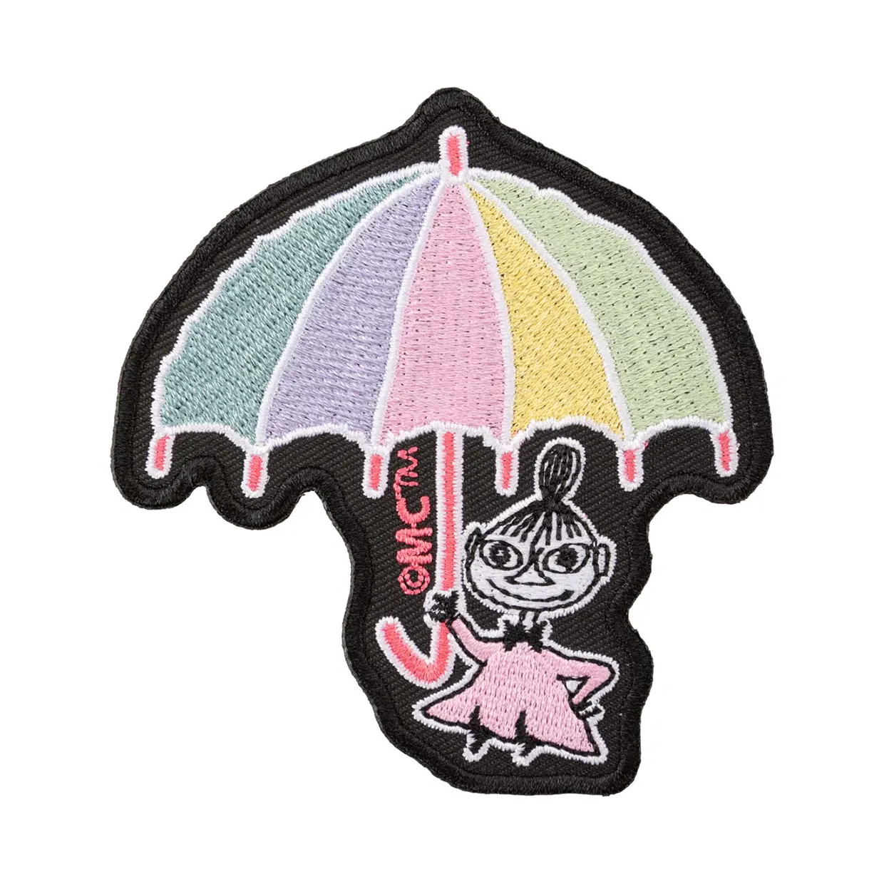 Little My Umbrella Embroidered Iron-on Patch – Moomin Iron-on Fabric Patch