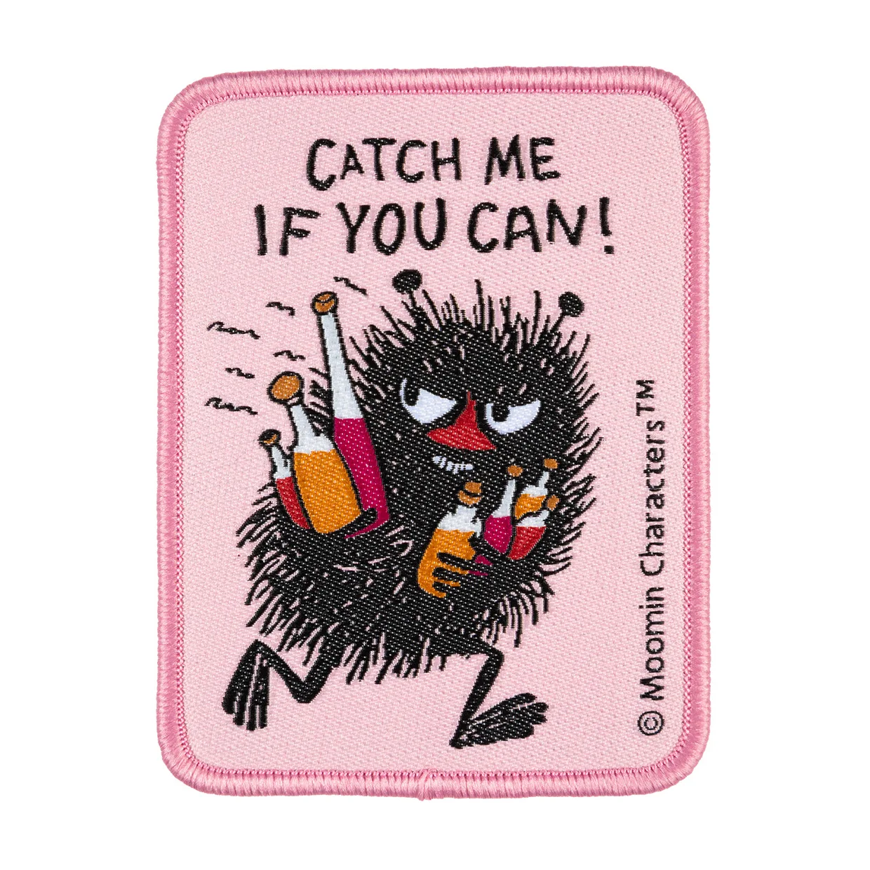 Stinky Embroidered Iron-on Patch, Catch Me – Moomin Iron-on Fabric Patch