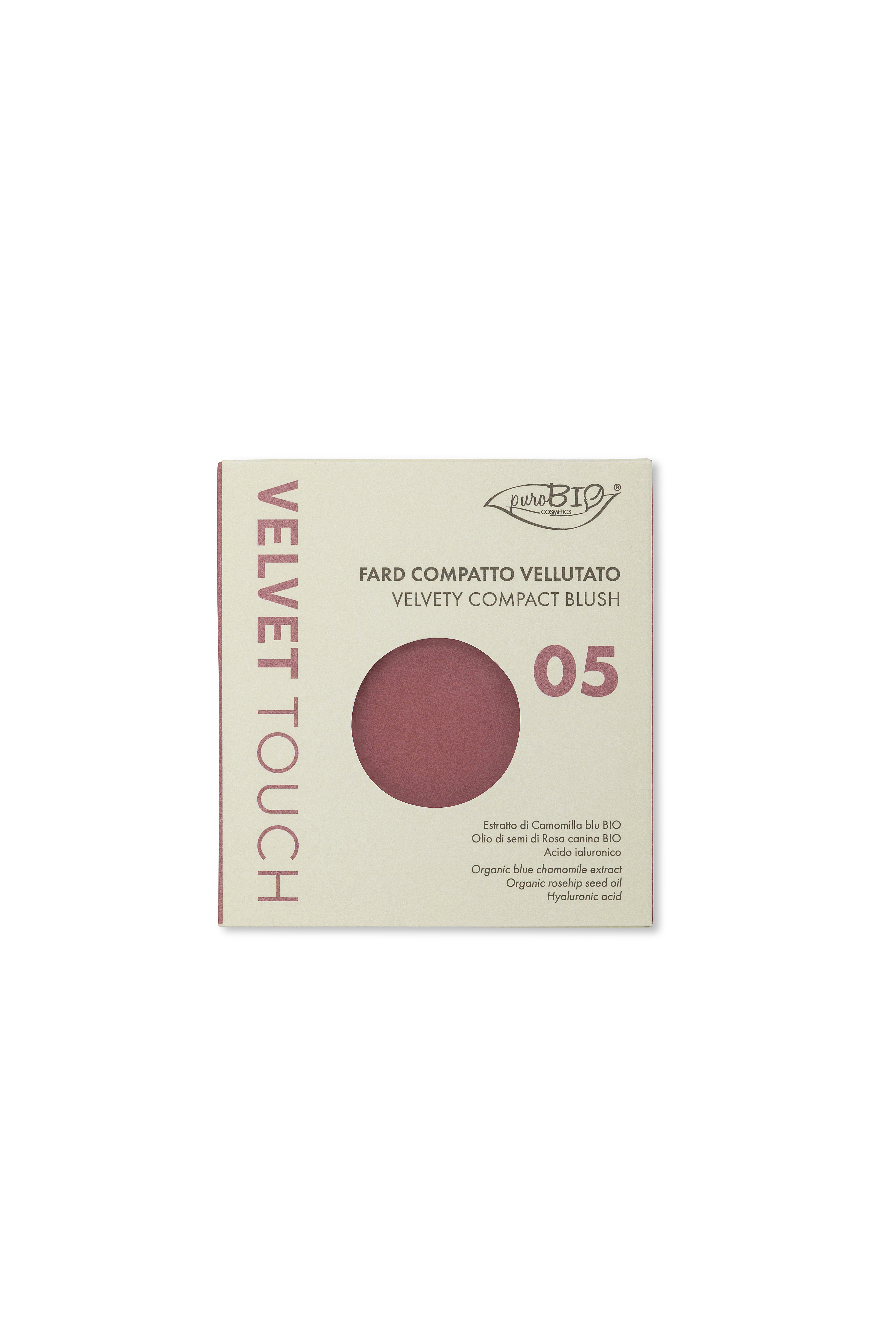 puroBIO VELVET TOUCH Compact Blush REFILL 05 - satin pinky plum 5,2 g