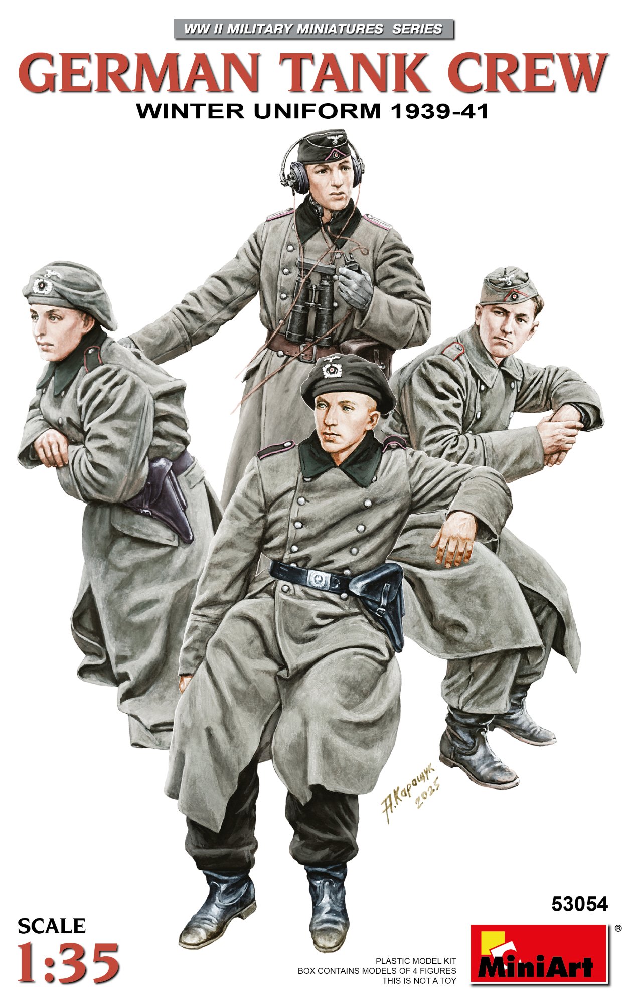 1/35 German Tank Crew. Winter Uniform. 1939-41