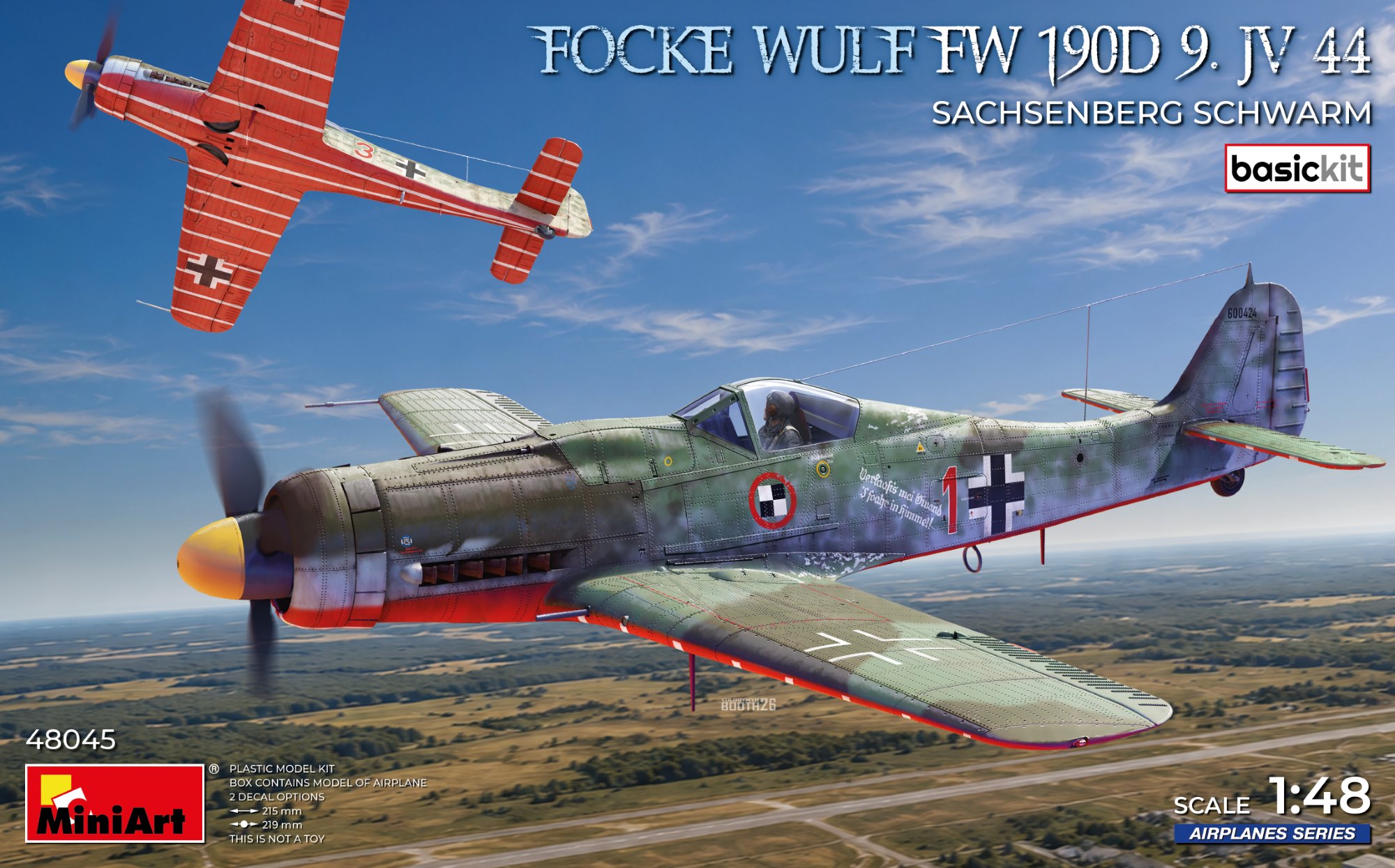 1/48 Focke-Wulf Fw 190D-9. JV 44  Sachsenberg Schwarm . Basic Kit
