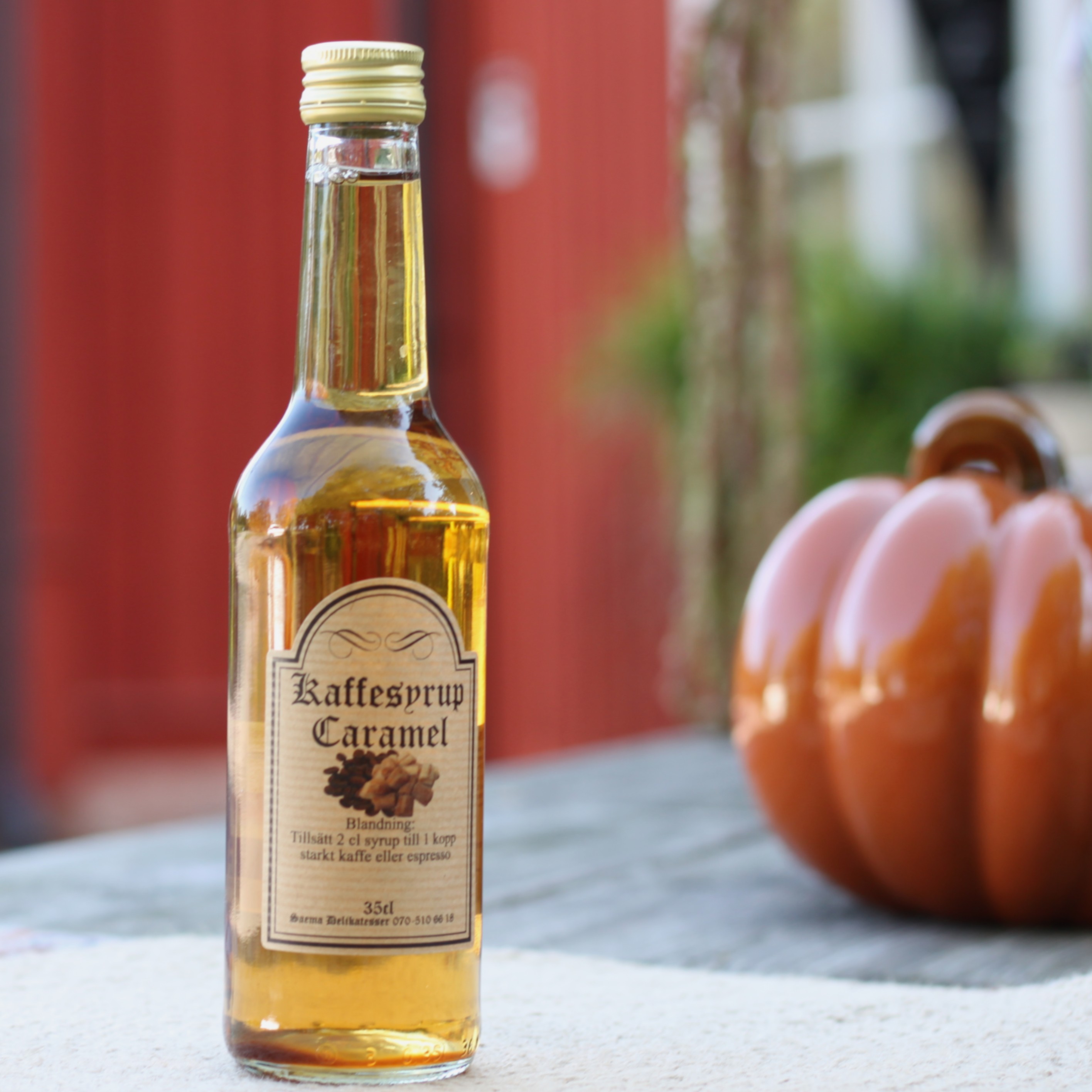 Kaffesyrup caramel - endast avhämtning