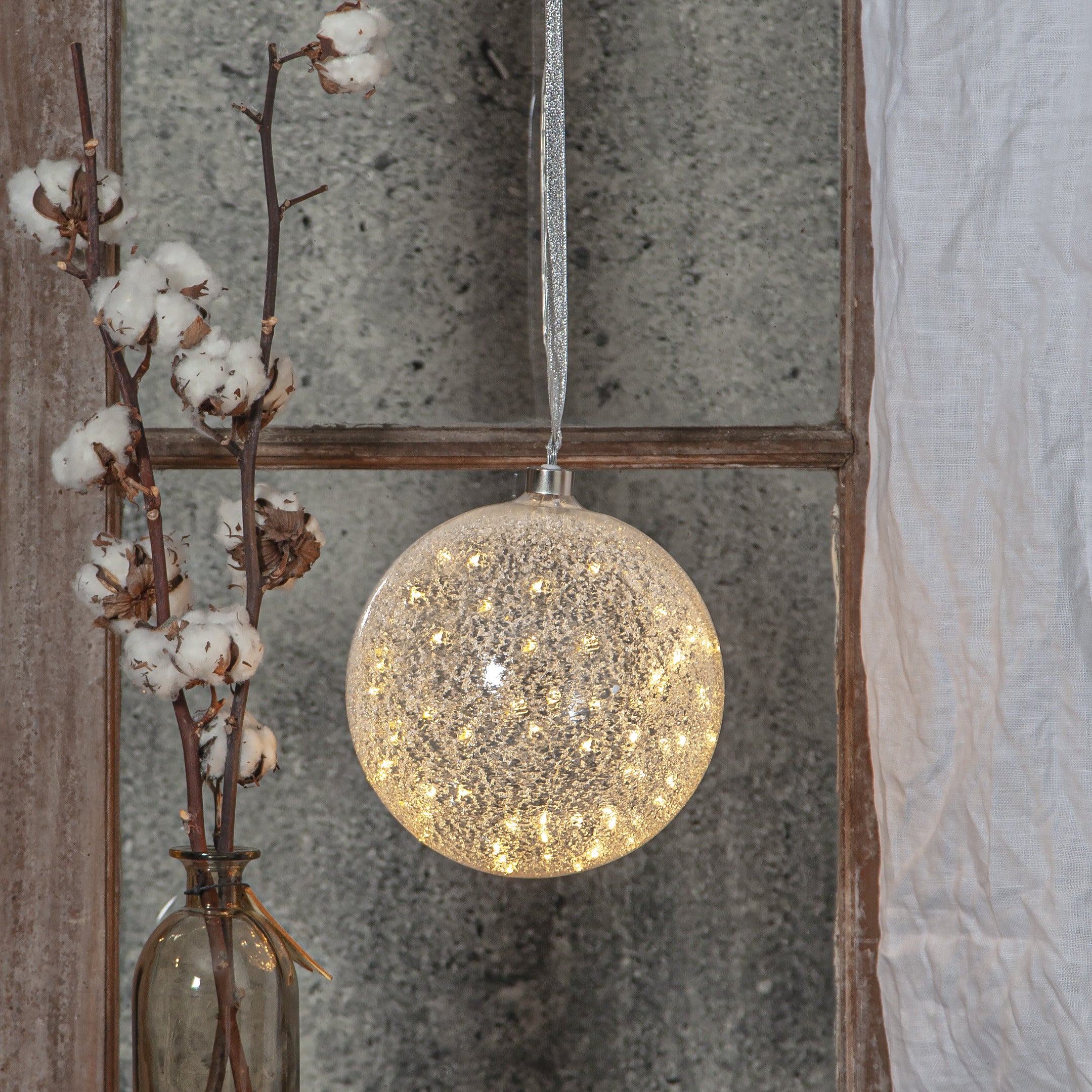 Glaskula Glow med ljus  - Ø20 cm - 2