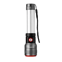 SwissTech dual flash &amp; lantaarn 1200 lumen, oplaadbaar