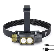 SwissTech Starke 30 hodelykt, 3000 lumen, oppladbar