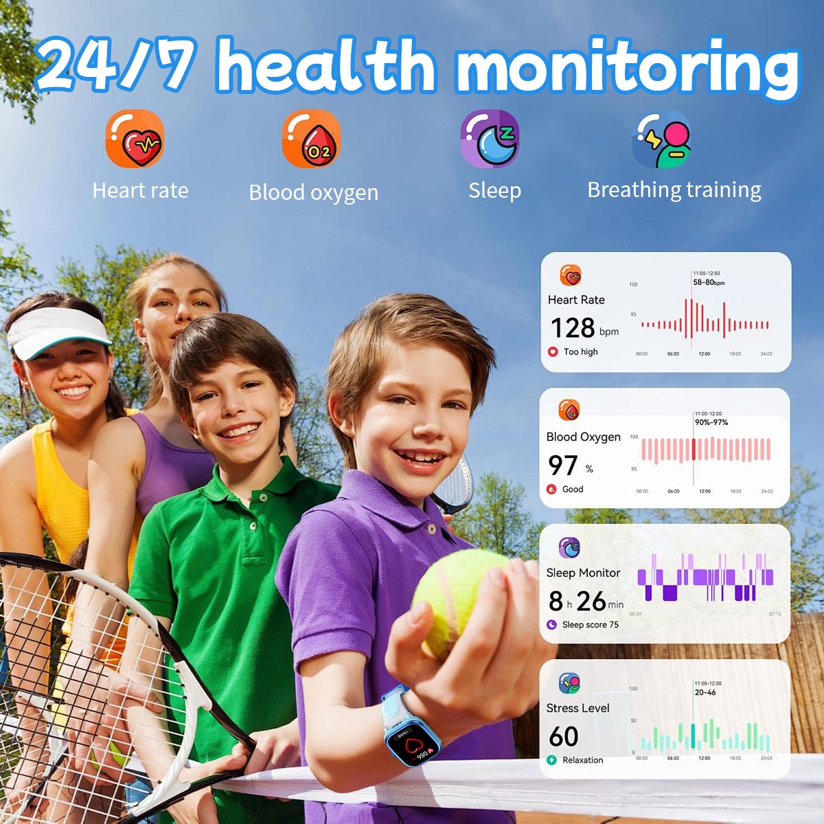 Safebuddy Smart Watch Kids GTM Purple - 13