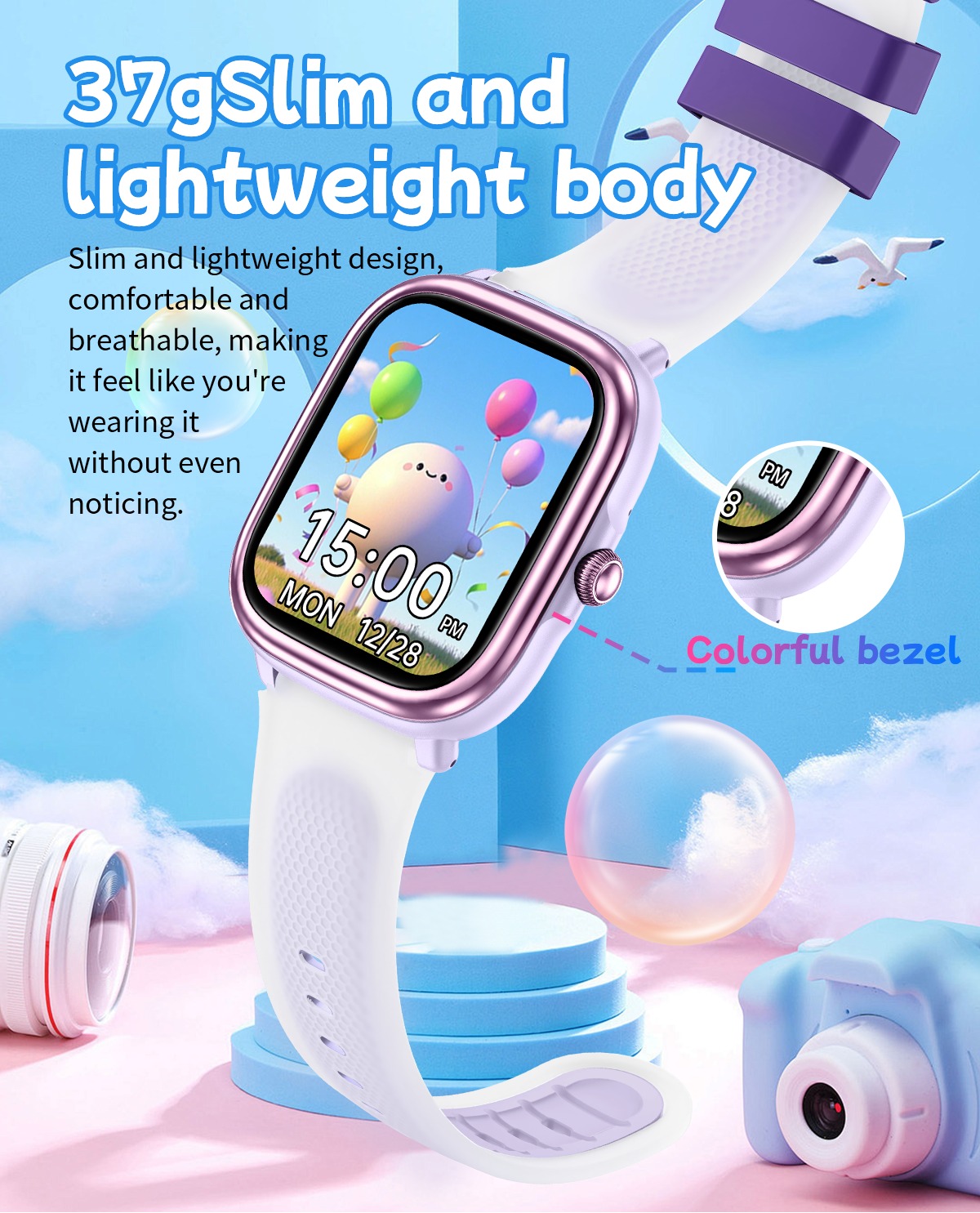 Safebuddy Smart Watch Kids GTM Purple - 18